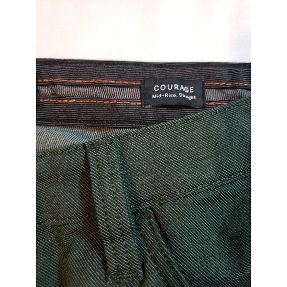 34 Heritage Green Cool Max Courage Jeans Mid rise Straight NEW size 36 x 32 - Picture 4 of 14